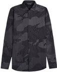 Neil Barrett Men's Camouflaged Pinstripe Shirt Dark Navy