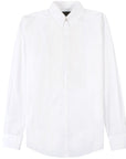 Dsquared2 Men's Pleated Patterned Shirt White