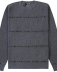 Young Versace Boys Tape Logo Knitted Jumper Grey