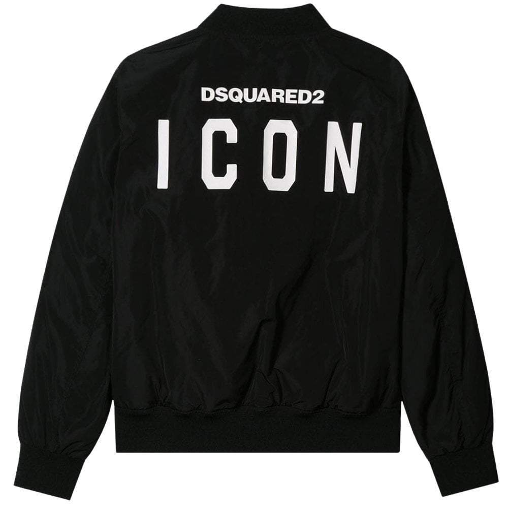 DSquared2 Boys ICON Logo Jacket Black – Maison Threads