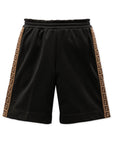 Fendi Boys Side Logo Shorts Black