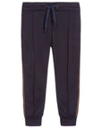 Fendi Boys Side Tape Logo Navy