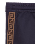 Fendi Boys Side Tape Logo Navy