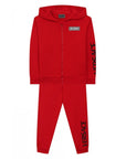 Versace Boys Cotton Tracksuit Red