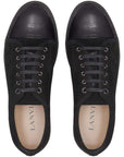 Lanvin Men's DBBI Suede Calfskin Sneaker Black
