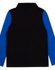 Hugo Boss Boys Long Sleeve Polo Blue & Black