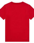 Versace Boys Red Cotton T-shirt