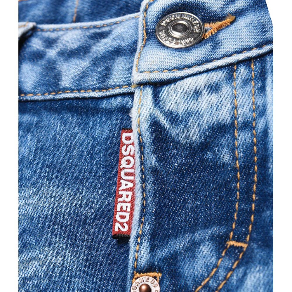 Dsquared2 Boys Caten Heated Skater Jeans Blue