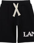 Lanvin Boys Logo Shorts Black