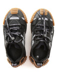 Dolce & Gabbana Boys Silver Reflectors Trainers Black