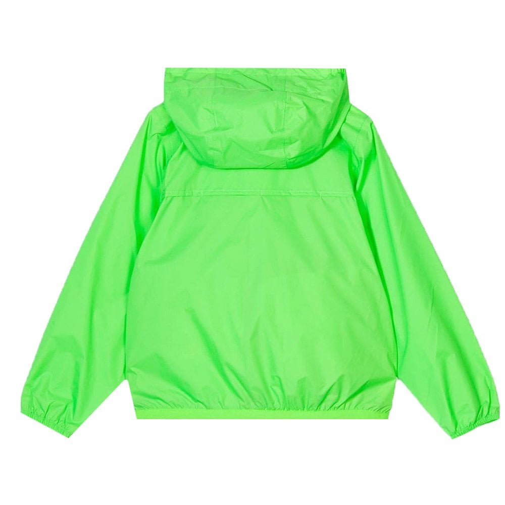 K Way Boys Runner Jacket Windproof Lime Green