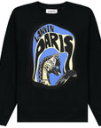 Lanvin Men's Graphic Print Sweater Black