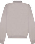 Z Zegna Men's Long-Sleeved Polo Shirt Grey