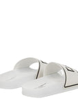 Dolce & Gabbana Boys Leather Sliders White