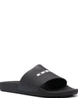 Rick Owens' Men's DRKSHDW Logo Printed Slides Black