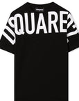 Dsquared2 Boys Logo Print Cotton T-Shirt Black