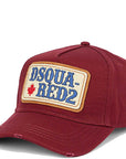 Dsquared2 Men's Patch Logo Cap Burgundy