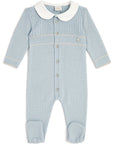 Paz Rodriguez Baby Unisex Knitted Romper Blue