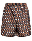 Dsquared2 Men’s Monogram Logo Swim Shorts Brown