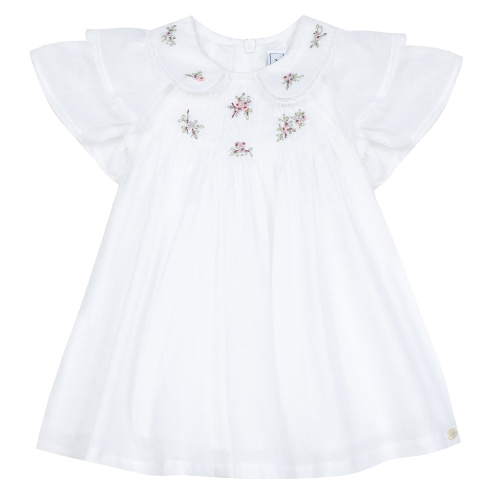 Tartine Et Chocolat Baby Girls Jardin Miniature Dress White
