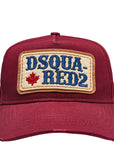 Dsquared2 Men's Patch Logo Cap Burgundy