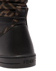 Fendi Kids Unisex High Top Trainers Black
