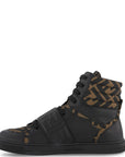 Fendi Kids Unisex High Top Trainers Black