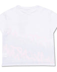 Stella McCartney Girls Neon Print T-shirt White