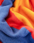 Stella McCartney Unisex Rainbow Eyes Scarf Red