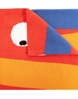 Stella McCartney Unisex Rainbow Eyes Scarf Red