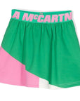 Stella McCartney Girls Band Logo Skirt Green