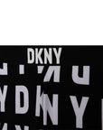 DKNY Girls All Over Logo Track Pants Black