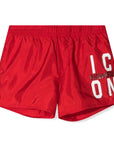 Dsquared2 Boys ICON Swimshorts Red