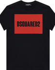 Dsquared2 Boys Logo Print T-Shirt Black