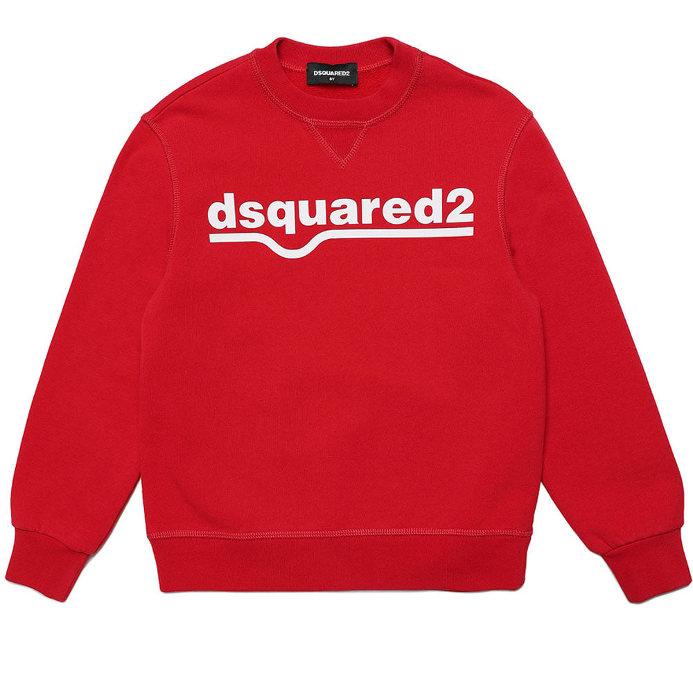 Dsquared2 Boys Logo Print Sweatshirt Red