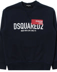 Dsquared2 Boys Logo Sweater Navy