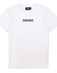 Dsquared2 Boys Logo Print T-shirt White
