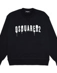 Dsquared2 Boys Splatter Logo Sweater Black