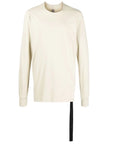Rick Owens DRKSHDW Mens Long Sleeve Level T-shirt Cream