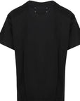 Maison Margiela Mens Slogan Print Round-Neck T-shirt Black
