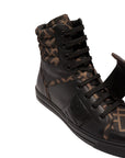 Fendi Kids Unisex High Top Trainers Black