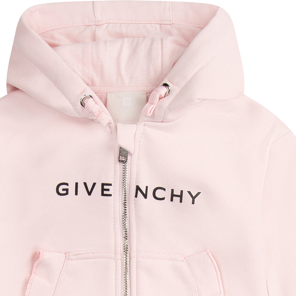 Givenchy Baby Girls Logo Hoodie Pink