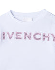 Givenchy Baby Girl Bandana Print T-shirt White