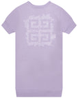Givenchy Girls Bandana Logo Dress Purple
