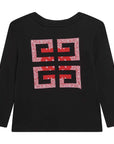 Givenchy Kids Unisex Bandana Print Sweater Black