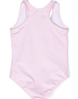 Moschino Girls Teddy Bear Print Swimsuit Pink
