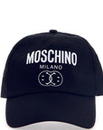 Moschino Boys Logo Print Baseball Cap Black