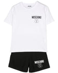 Moschino Boys T-shirt & Shorts Set White