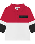 Hugo Boss Boys Embossed Chest Logo Polo Shirt Red