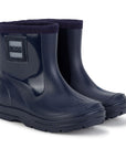 Hugo Boss Boys Navy Blue Logo Rain Boots